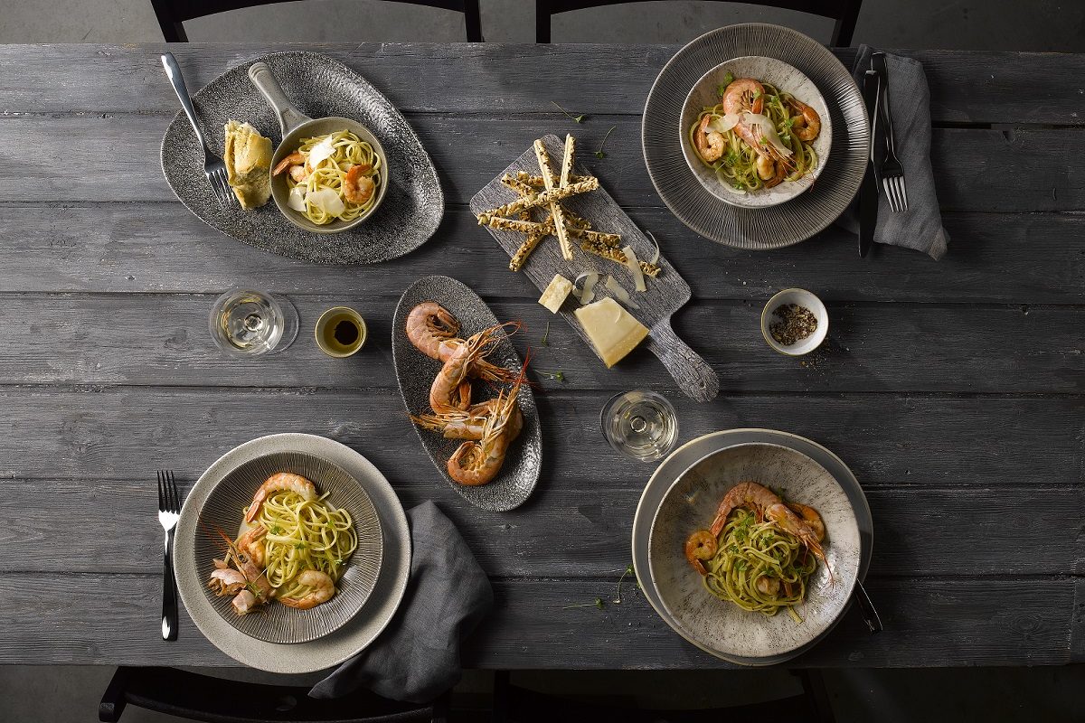 MIXED SHOT RAKU STONE STONECAST MELAMINE CHURCHILL COOPER CUTLERY COVER OPTION